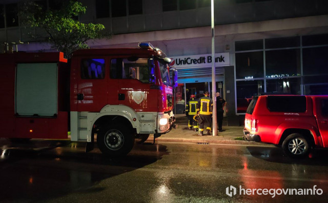 MOSTAR Zadimilo u banci, vatrogasci spriječili havariju
