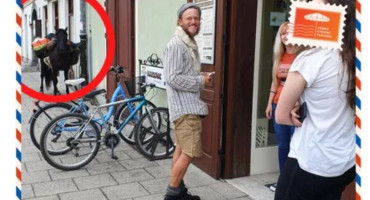 VEDRA STRANA TURIZMA Nijemac 'parkirao' konja ispred TZ u Karlovcu i tražio kartu BiH