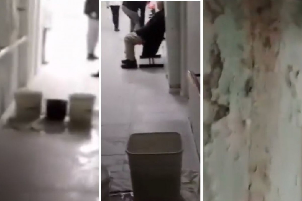 JEZIVI PRIZORI U SKB Pacijenti okruženi kantama jupola i krpama, zidovi oronuli i puni vlage