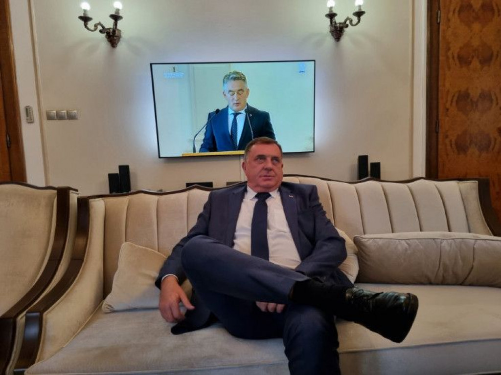 INAUGURACIJA PREDSJEDNIŠTVA Milorad Dodik napustio dvoranu tijekom govora Željka Komšića