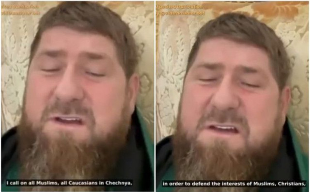 Kadirov baljezgao iz kauča: poziva kršćane da kolju kršćane i sanja da mu djeca poginu u Ukrajini