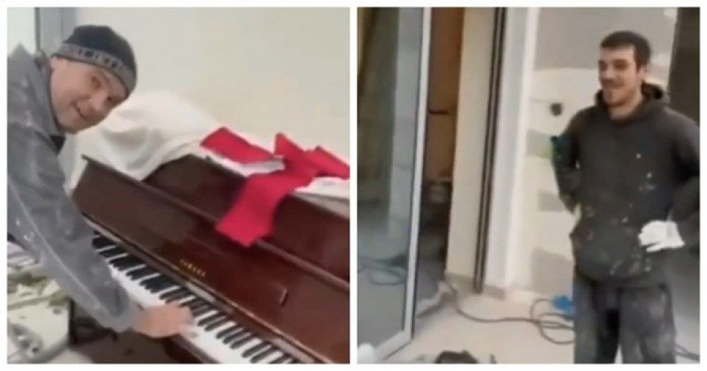 Građevinski radnici iz BiH ugledali klavir dok su renovirali stan, jedan je zasvirao, a drugi ga zapratili pjesmom