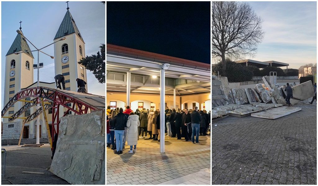 BOŽIĆ DOLAZI Veliki redovi za ispovijed u Međugorju, ispred crkve se postavljaju jaslice