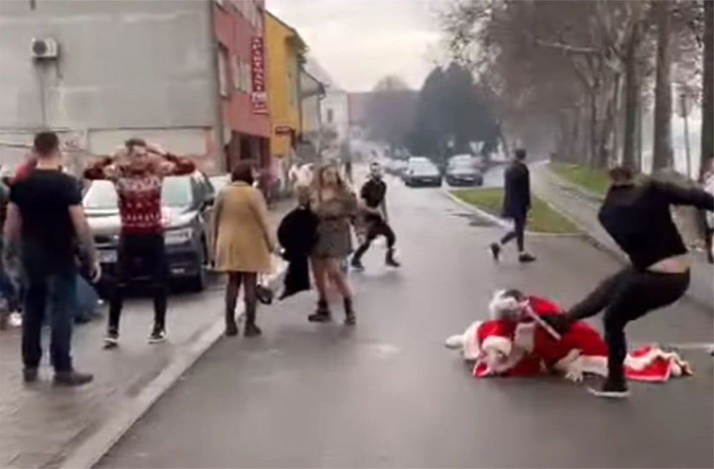 MASOVNA TUČNJAVA U SLAVONSKOM BRODU 'Djed Mraz' teško ozlijeđen, većina privedenih mladića je u 20-im godinama