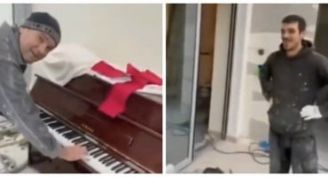 Građevinski radnici iz BiH ugledali klavir dok su renovirali stan, jedan je zasvirao, a drugi ga zapratili pjesmom