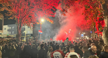 Hrvatska navijači slavlje