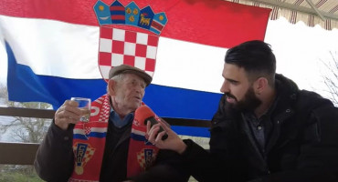 Ilija (97) iz Tomislavgrada je najstariji navijač Vatrenih koji prati sve utakmice