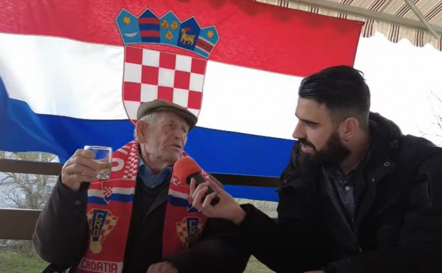 Ilija (97) iz Tomislavgrada je najstariji navijač Vatrenih koji prati sve utakmice
