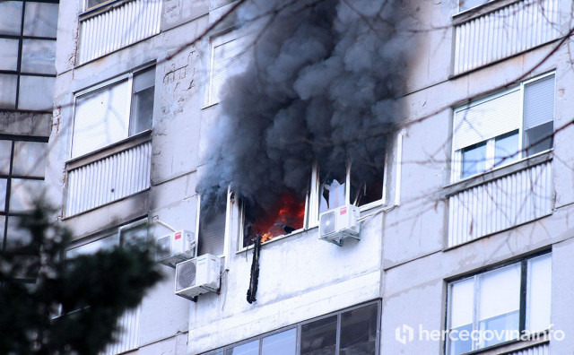 ZAVRŠILI U BOLNICI Devet osoba ozlijeđeno je u požaru u Mostaru