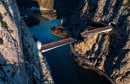 Most iznad kanjona rijeke Cetine uskoro će biti spojen, objavljene impresivne fotografije iz zraka