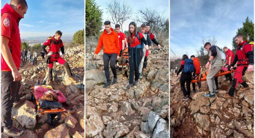 AKCIJA HGSS ČITLUK Strana državljanka ostala bez svijesti nakon pada i udarca glavom