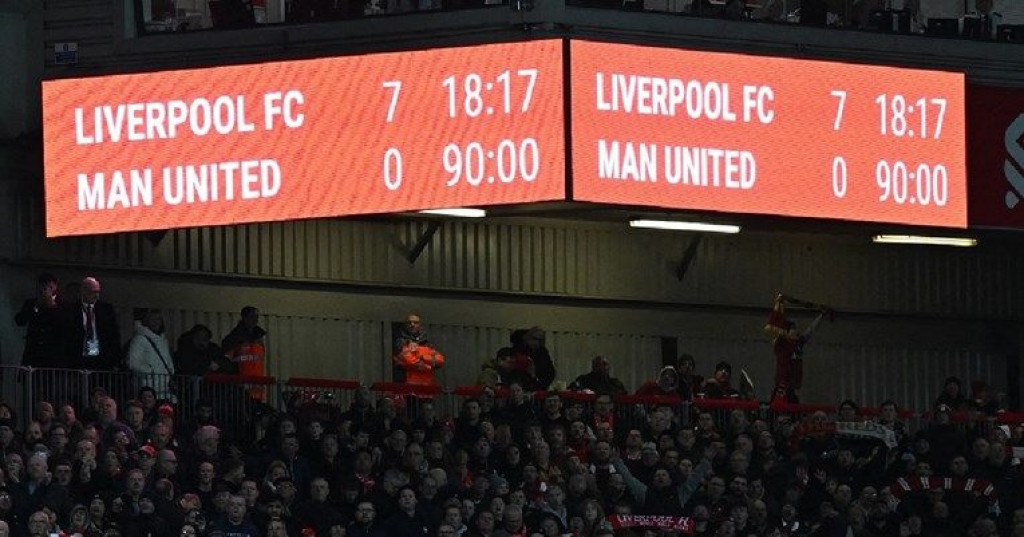 KAKAV PORAZ MANCHESTER UNITEDA Liverpool slavio s nevjerojatnih 7:0