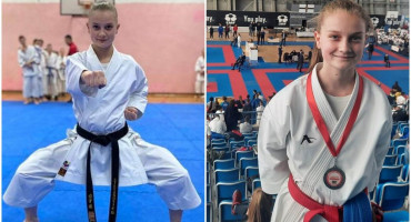 KARATE KLUB HERCEGOVAC Ona je nositeljica crnog pojasa i jedna od najmlađih majstorica karatea u BiH