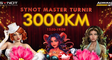SAMO NA ADMIRALBET-u: Sudjeluj u Synot Master slot turniru i osvoji jednu od 30 KEŠ NAGRADA!