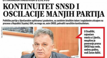 The combination of politics and journalism in Gradiška