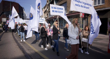 prosvjed radnika u Sarajevu