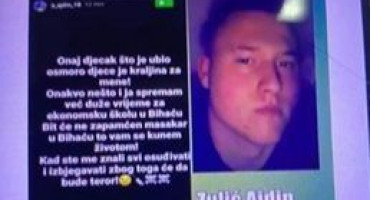 MLADIĆ IZ BIHAĆA DANIMA PRIJETI 'Ovaj u Srbiji je kraljina, napravit ću masakr u ekonomskoj školi'