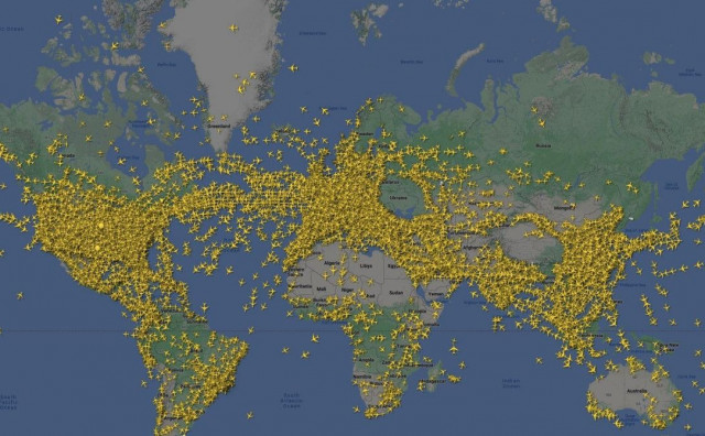 OBOREN REKORD U jednom danu na nebu je bilo više od 250.000 aviona
