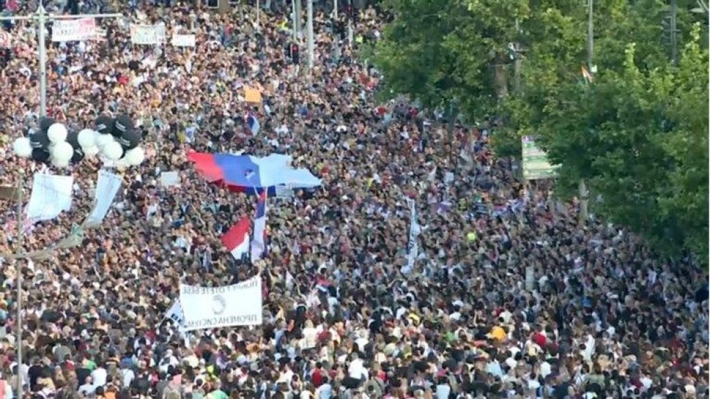 Srbija prosvjed