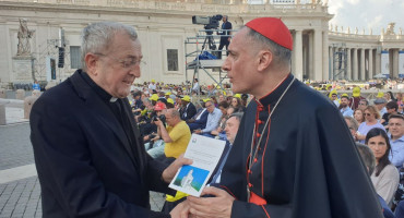 Franjo Topić i kardinal Mauro Gambetti