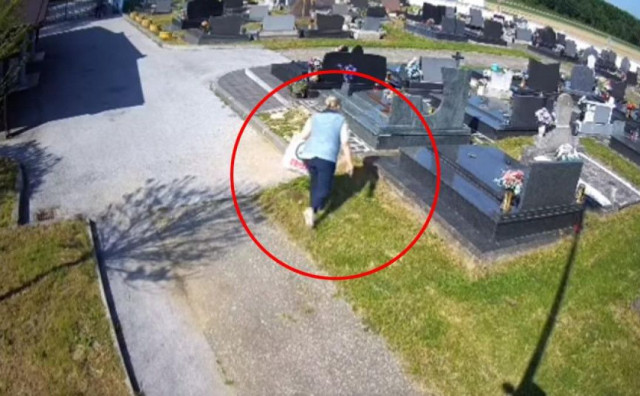 Nadzorne kamere snimile ženu kako krade s grobova, a postalo je jasno i otkud visoki računi za vodu