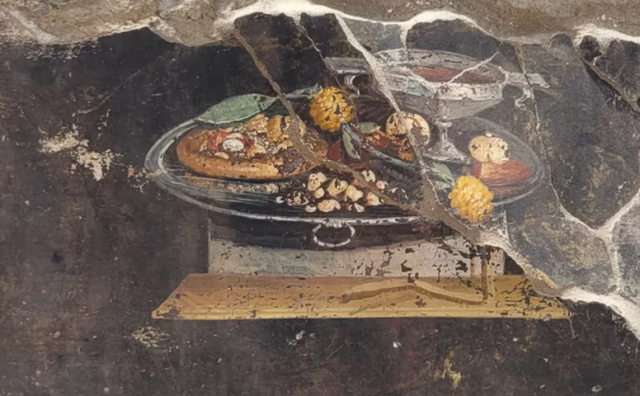 PIZZA SE JELA PRIJE 2000 GODINA Arheolozi u Italiji otkrili drevnu fresku na kojoj je prikazana prva zabilježena pizza