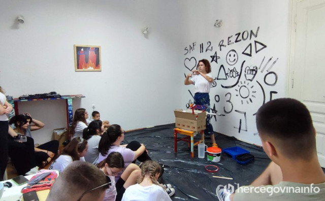 STREET ART MINI AKADEMIJA Odgajaju se novi ulični umjetnici koji će oplemeniti fasade Mostara