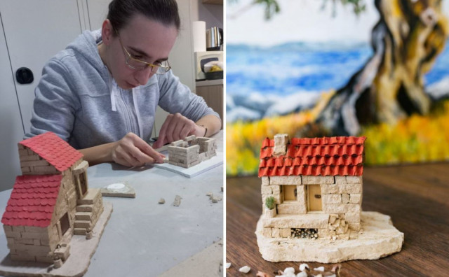 UPOZNAJTE ART LAPIS Nikolina iz Ljubuškog izrađuje ručno rađene suvenire hercegovačkih kamenih kuća