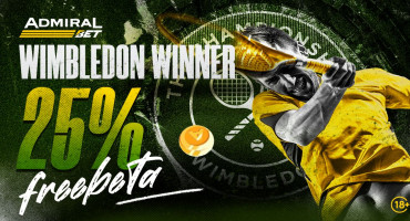 AdmiralBet: Zagarantiran Wimbledon Winner – 25% Freebeta za svaki odigrani tiket!