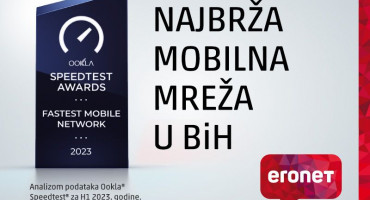 Potvrđeno! ERONET ima najbržu mobilnu mrežu u Bosni i Hercegovini!