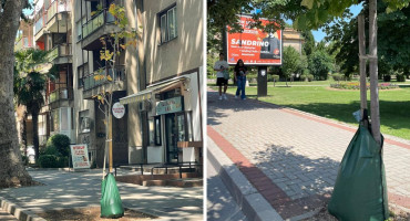 POHVALNO Na mlada stabla u Mostaru postavljene vreće za navodnjavanje