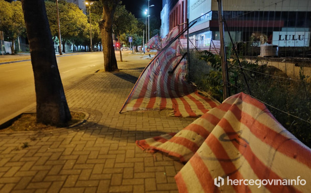 Narančasto upozorenje za Hercegovinu: Očekuje se jak vjetar do 70 km/h