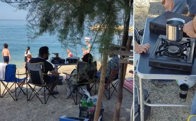 PODSTRANA Turisti izvadili rešo i džezvu da kuhaju kavu na plaži, komunalni redar im pokvario uživanje