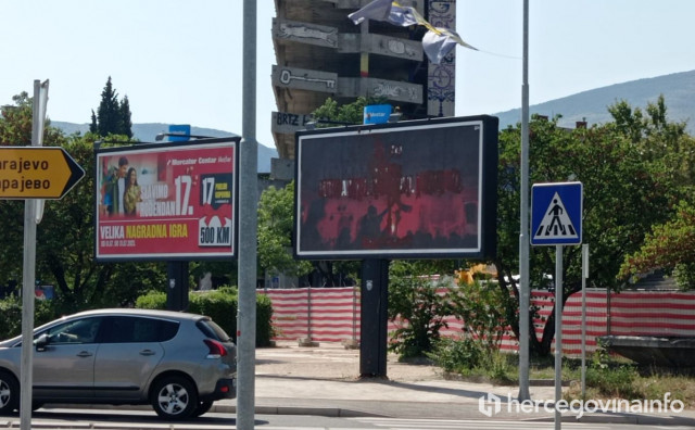NA DAN UTAKMICE Prešarani bilboardi s porukama navijačima Zrinjskog