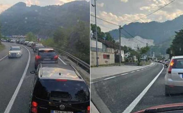 PROMETNA NESREĆA KOD KONJICA Velike gužve na cesti Sarajevo - Mostar