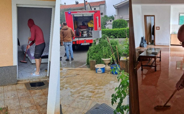 OBILNA KIŠA Poplavljeni objekti u Neumu, vatrogasci intervenirali u tri obiteljske kuće i jednom hotelu
