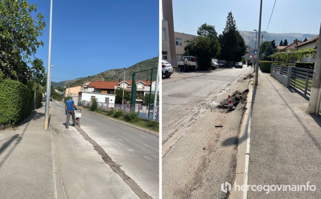 STANARI MOGU ODAHNUTI Počela sanacija ulice Blajburških žrtava u Mostaru