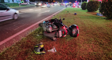 motociklist motor prometna nesreća