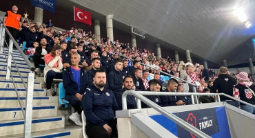 'SRCE MI GORI' Nogometaši Širokog Brijega bodrili Hrvatsku u Osijeku