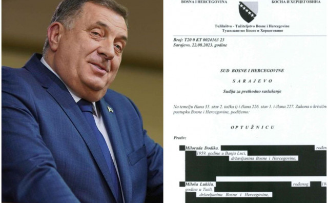 JAVNO OBJAVLJENA OPTUŽNICA Evo za što se točno tereti Milorad Dodik