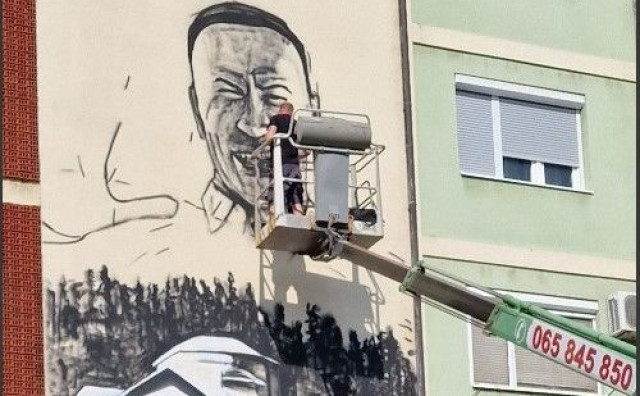 BIJELJINA Osvanuo mural jednom od ubijenih napadača na Kosovu
