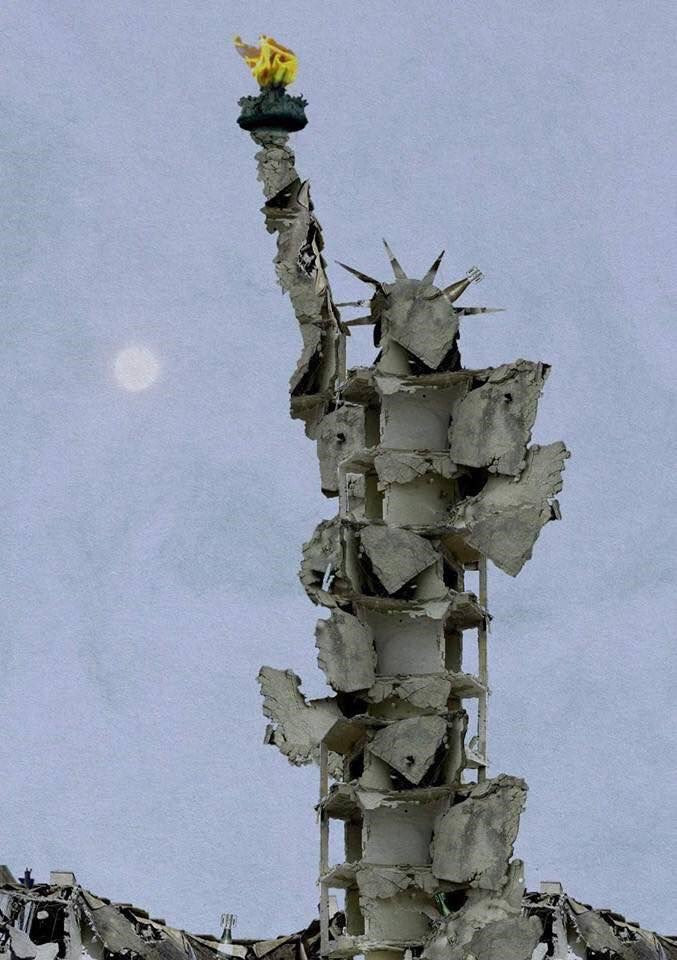 Kip slobode,ruševina