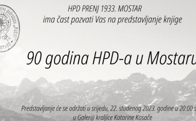90 GODINA POSTOJANJA Planinari u Mostaru predstavljaju monografiju