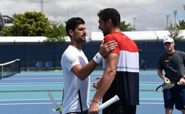 Marin Čilić i Novak Đoković