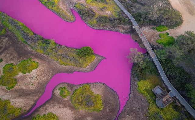 ZNANSTVENICI NE ZNAJU ZBOG ČEGA Malo jezero na Havajima postalo ružičasto