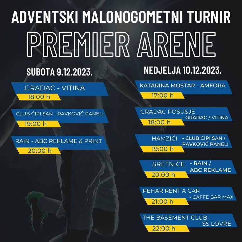 Adventski turnir Klub Pehar Premier Arena