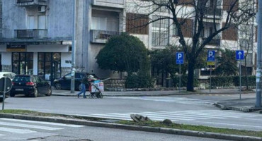 Muškarac usred bijela dana ukrao prometni znak u Mostaru