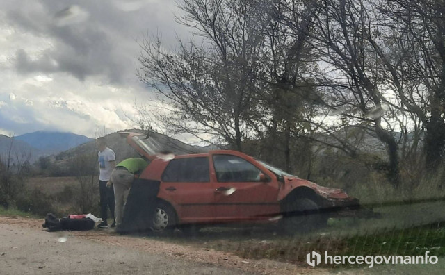 TREBINJE - LJUBINJE Ženska osoba zadobila teže ozljede u prometnoj nesreći