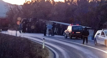 Šleper prevrtanje Trebinje