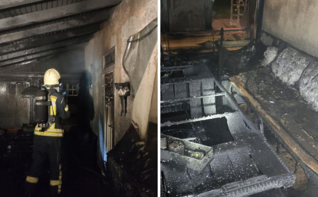 VATRENA STIHIJA Mostarski vatrogasci borili se s požarom na kući u Žitomisliću